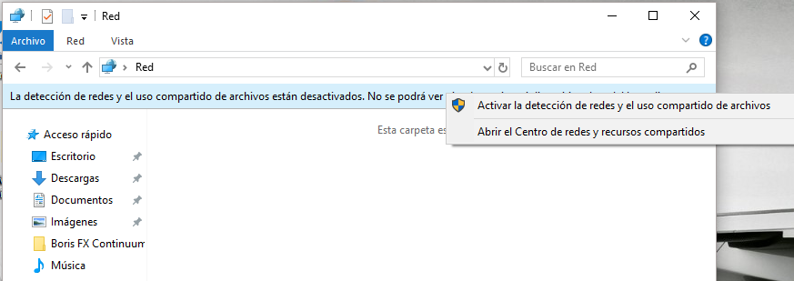 activar redes windows 10