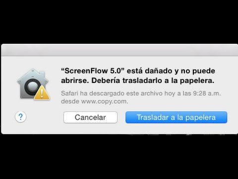 aplicacion dañada en mac